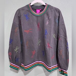 New QOS Multi Skeleton Trim Sweatshirt